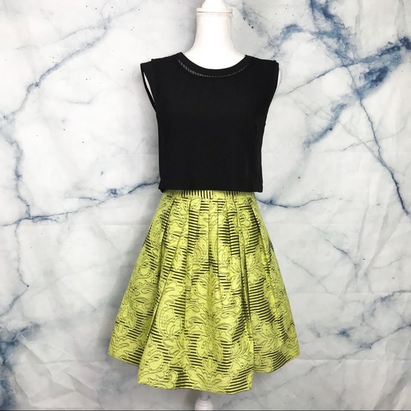 karen millen lime green dress
